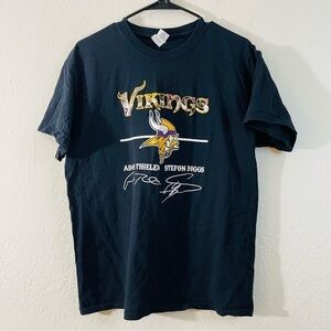 Minnesota Vikings Adam Thielen and Stefon Diggs signature shirt Large Black